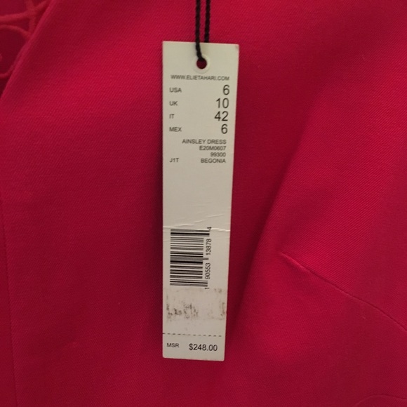 NWT Elie Tahari Ainsley classy dress embroidered - Picture 7 of 8